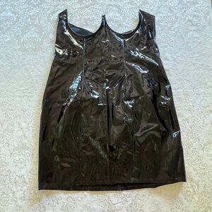Corset Mini Dress Darkcore Gothic 6XL Chest cut-out bodycon Shinny Pleather